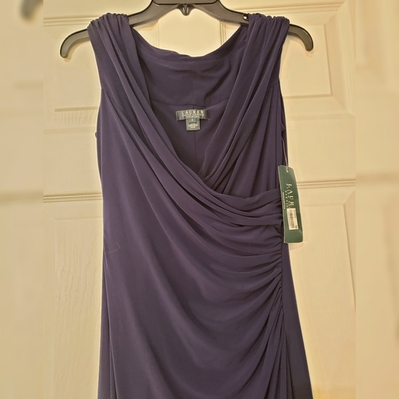 🐴Lauren by Ralph Lauren Navy floor length evening dress - Picture 1 of 4